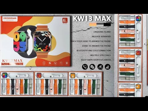 KW13 MAX SMART WATCH SEVEN 7 PLUS ONE WIRELESS CHARGING