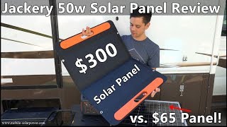 $300 Jackery 50w Solar Panel VS. $65 HQST 50w Solar Panel