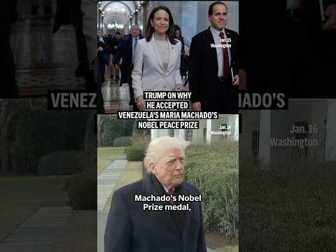 Video Thumbnail: Trump on why he accepted Venezuela's Maria Machado’s Nobel Peace Prize