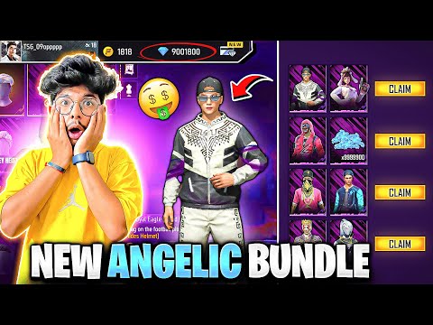 Free Fire I Got New White Angelic Bundle 😍Rarest  And All New Bundles💎 -Garena Free Fire