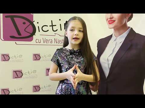 Amelia Vasiliev - Cursant la Dicție cu Vera Nastasiu.