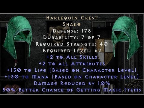 Harlequin Crest Shako Drop Location - Diablo II Resurrected