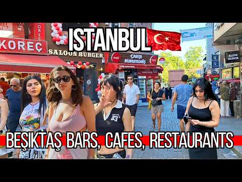 🇹🇷 Istanbul Besiktas 4K Walking Tour 2025 | Explore Vibrant Bars, Cafes, Restaurants & Local Shops