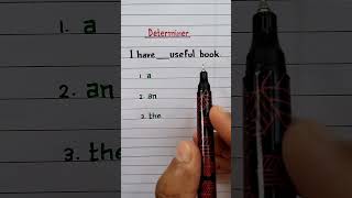 I have ____ useful book || use a / an / the || Determiner || Grammar