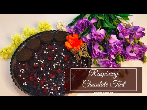 Raspberry Chocolate Tart | Jinal'sfoodpod