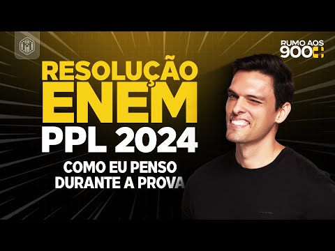 Resolução da Prova de Matemática do Enem PPL 2024 - Ao Vivo | Rumo aos 900+