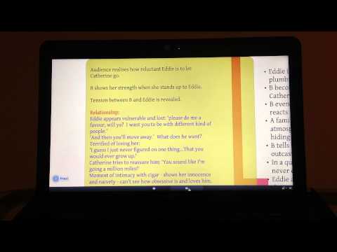 A View From the Bridge (Act 1: Plot and Action)