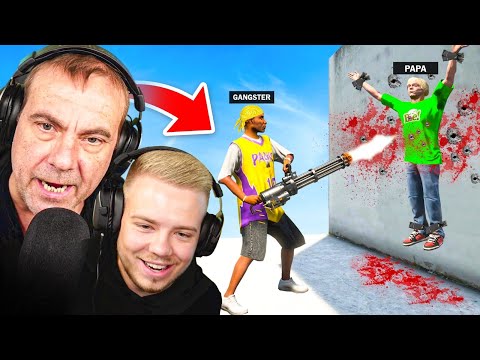 Mein Papa spielt das ERSTE MAL GTA 5 RP 😂