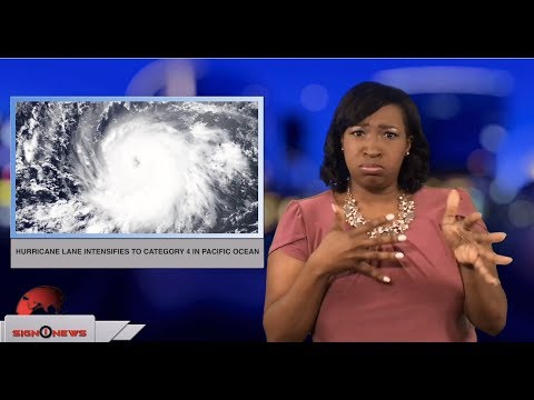 Hurricane Lane intensifies to category 4 in Pacific Ocean (ASL - 8.18.18)