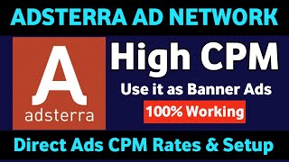 Adsterra Smart Direct Link Setup & CPM Rates 2022 | Adsterra Direct Link Ads | Adsterra