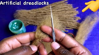 DETAILED TUTORIAL ON HOW TO MAKE ARTIFICIAL DREADLOCKS | Step by step@JANEILHAIRCOLLECTION