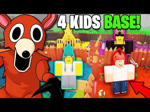 I Built 4 KID BASES In 99 Nights In The Forest!