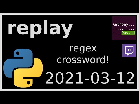 replay - regex crossword! 2021-03-12
