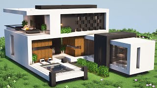 【マインクラフト】モダンハウスの作り方【マイクラ建築】