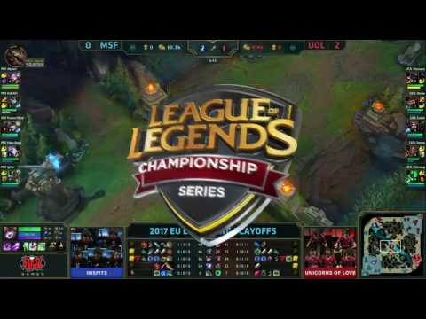 [EU LCS] Unicorns of Love vs Misfits - Game 3 (16.04.2017)