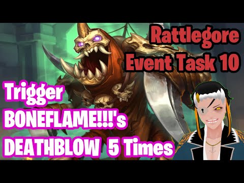 Rattlegore Event Task 10: Over 9000 | Trigger 5 Deathblows BONEFLAME!!!| Hearthstone Mercenaries