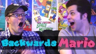 Backwards Super Mario Challenge! - James & Mike Mondays