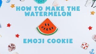 How to Make the Watermelon Emoji Cookie