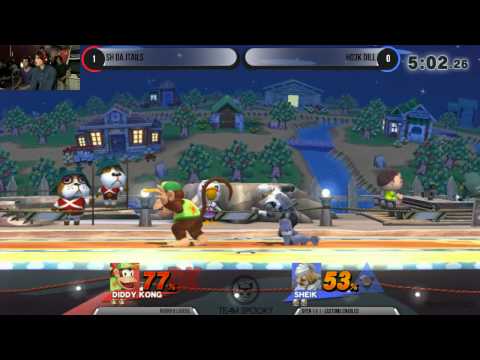 Smash Attack 8 - SSB4 Open - SH DA JTails (Diddy Kong) vs Ho3K Dill (Sheik)