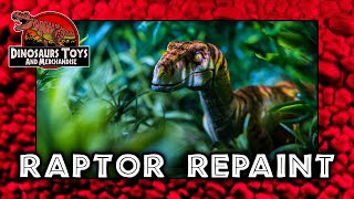 Jurassic World Velociraptor Repaint ( The Lost World color scheme) von Mattel