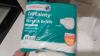 Walgreens Certainty Unisex Adjustable Stretch Briefs with Tabs L/XL