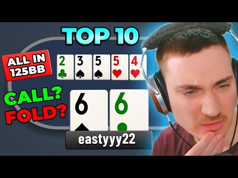Going to WAR at 50NL Vs. @raphdarko! | Top 10 Poker Hands Ep. 111