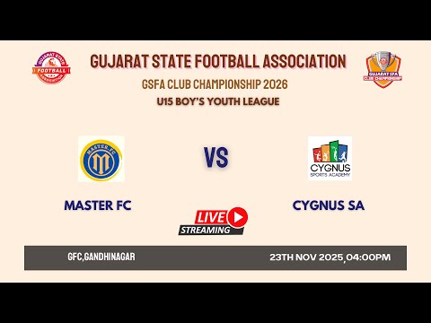 GSFA CC 2026 | U15 BOY'S YOUTH LEAGUE | MASTER FC VS CYGNUS SA