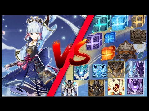 Main DPS Ayaka Against All World Bosses In The Game - Genshin Impact