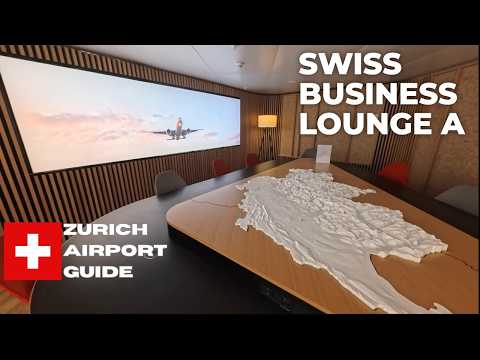 ZURICH AIRPORT LOUNGE REVIEW: Swiss Business Lounge A - Sleek, Modern and Surprisingly Good!