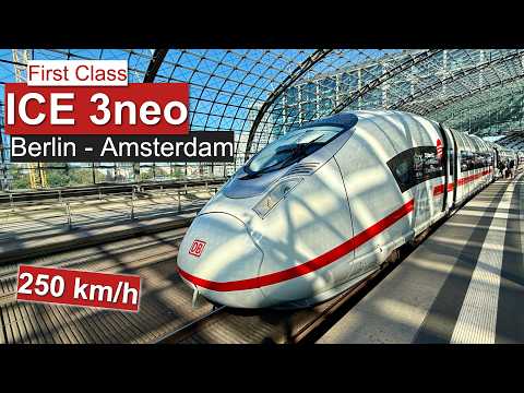 Finally ! Berlin-Amsterdam on ICE 3neo High-Speed Train in First Class