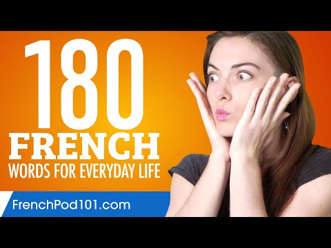 180 French Words for Everyday Life - Basic Vocabulary #9