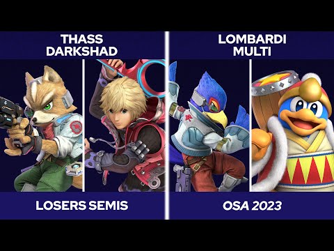 OSA 2023 Doubles Losers Semis - Thass & DarkShad vs. Lombardi & Multi - SSBU Tournament