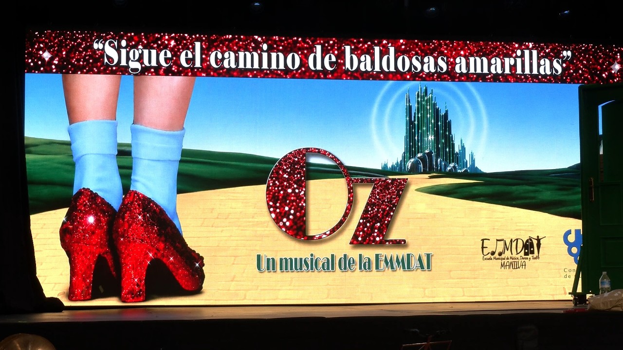 Todo listo para la representación de Oz, el musical