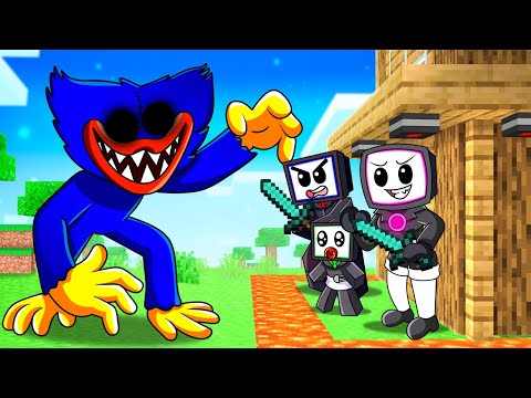 Pixel Pals - HUGGY WUGGY DESTROYS TV FAMILYS Fort!