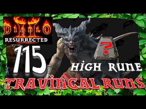 Running Trav Until a HIGH RUNE Drops!!!  - Diablo 2 Resurrected