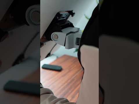 This Monitor Arm is crazy! 🤯 Ergotron HX  #ErgotronHX #desksetupgoals #ergonomics