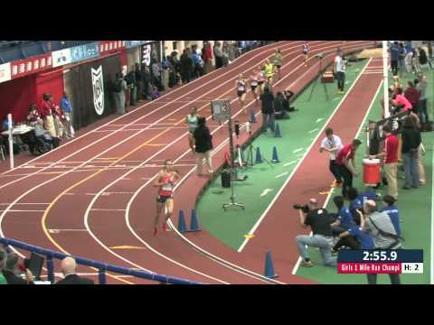 Girls Mile Section 2 - New Balance Nationals Indoor 2014