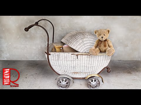Restoration - Historic wicker pram for a baby  "Kukaň"