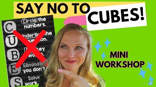 Say NO To Cubes Math Problems | Better Strategies | Shannon Kiebler