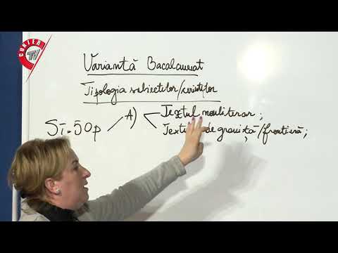 Limba și literatura română pentru bacalaureat, lecția 1