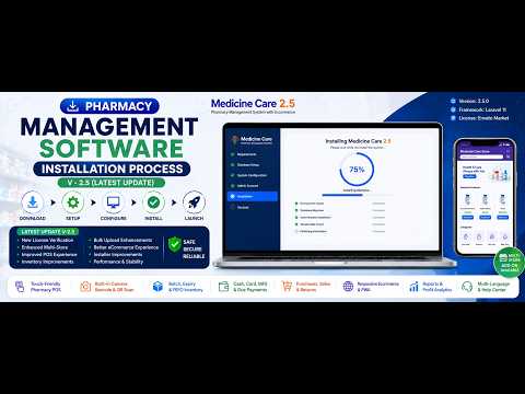 Pharmacy Management Software with Ecommerce Store-PWA