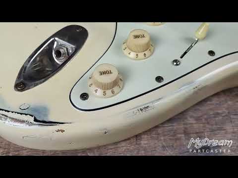 MyDream Stratocaster Custom Built - Aged White over Black Paisley - Dreamsongs image 11