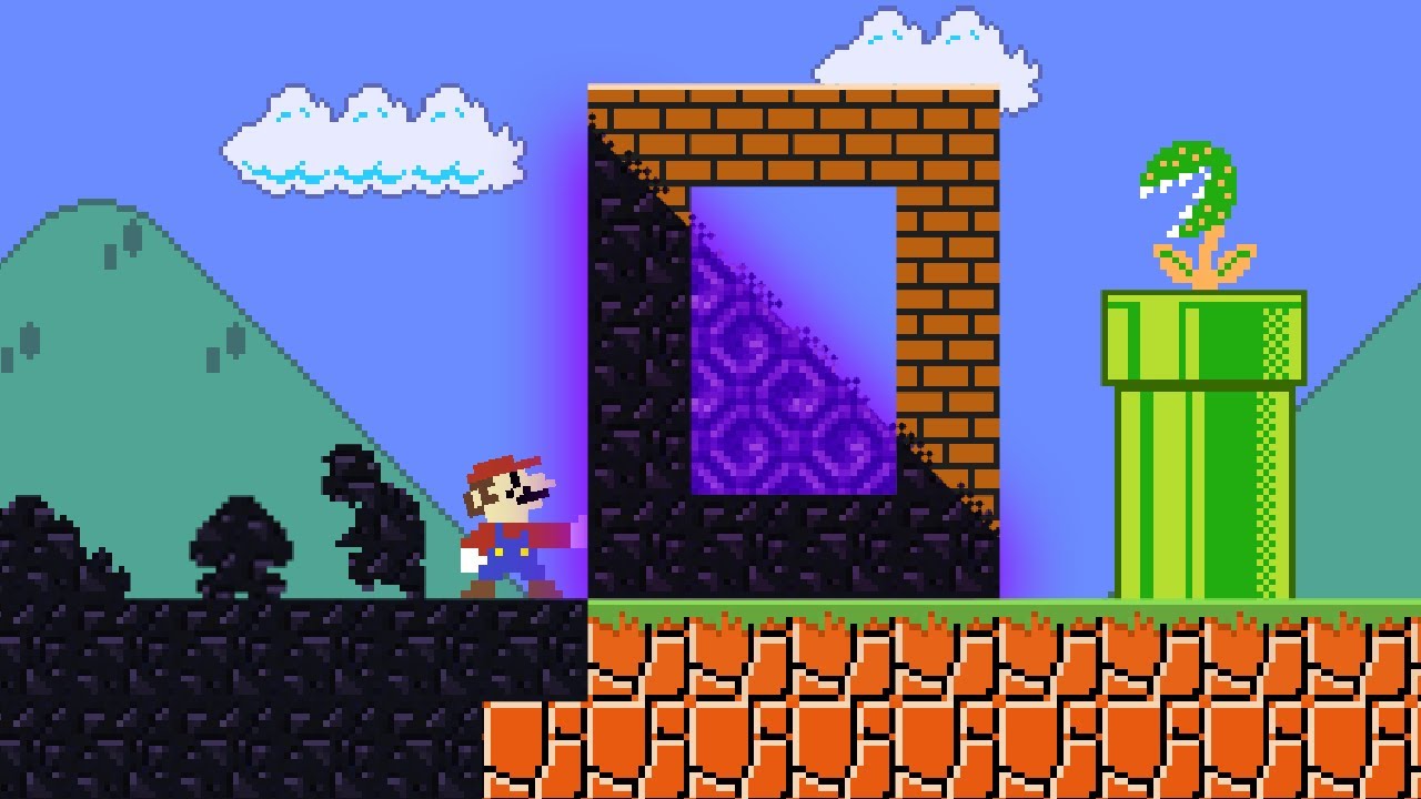 Level UP: When everything Mario touches turns to Obsidian