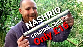 Low budget £16 camping grill, NASHRIO portable camping grill from amazon folding compact bbq grill