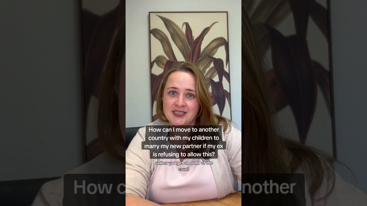 How can I move to another country with my children to marry my new partner if my ex is refusing to allow this?