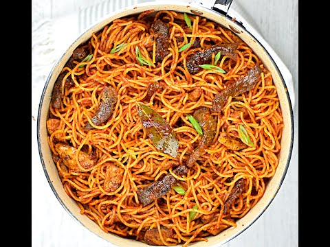JOLLOF SPAGHETTI- JOLLOF PASTA