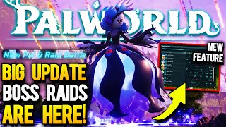 Palworld - First Look At Raids, New Boss Fight & Important Features! (Palworld New Update)