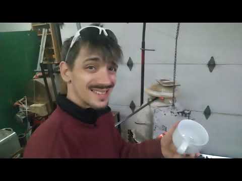 Glass color Crucible test #1