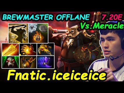 Fnatic iceiceice - [Brewmaster] OFFLANE INSANE DAMAGE THE BEST BUILD ITEM 7.20  | Dota2 Rank