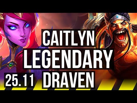 CAITLYN & Braum vs DRAVEN & Leona (ADC) | 13/2/8, Legendary, 46k DMG | EUW Diamond | 25.11